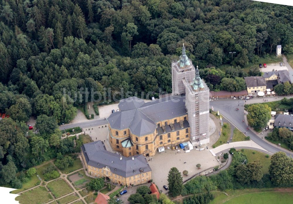 Luftbild Bad Staffelstein - Kirchengebäude der Basilika Vierzehnheiligen in Bad Staffelstein im Bundesland Bayern