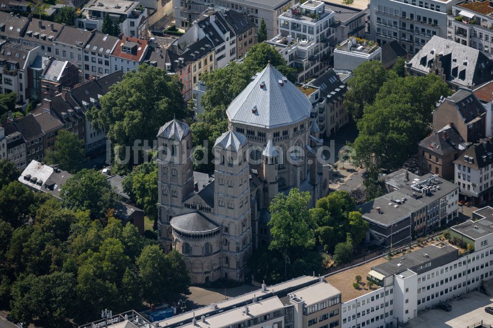 Luftaufnahme Köln - Kirchengebäude St. Gereon in Köln im Bundesland Nordrhein-Westfalen, Deutschland