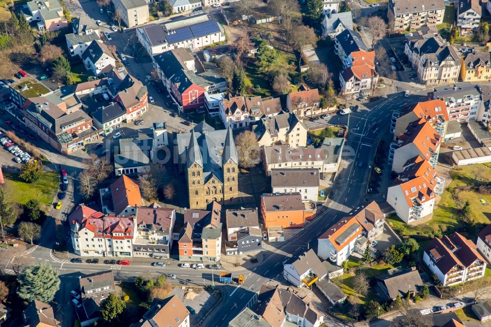 Hagen aus der Vogelperspektive: Kirchengebäude in Hagen im Bundesland Nordrhein-Westfalen