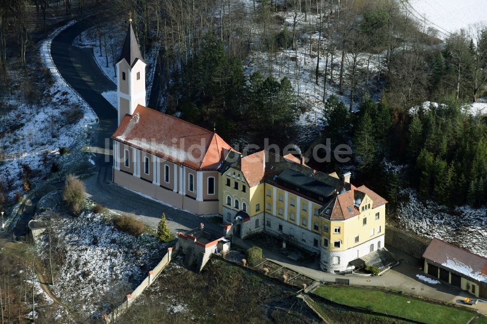 Luftbild Neumarkt in der Oberpfalz - Kirchengebäude Am Höhenberg in Neumarkt in der Oberpfalz im Bundesland Bayern