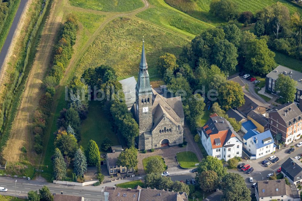 Luftbild Dortmund - Kirchengebäude Immanuel-Kirche - Ev. Elias-Kirchengemeinde Dortmund in Dortmund im Bundesland Nordrhein-Westfalen, Deutschland