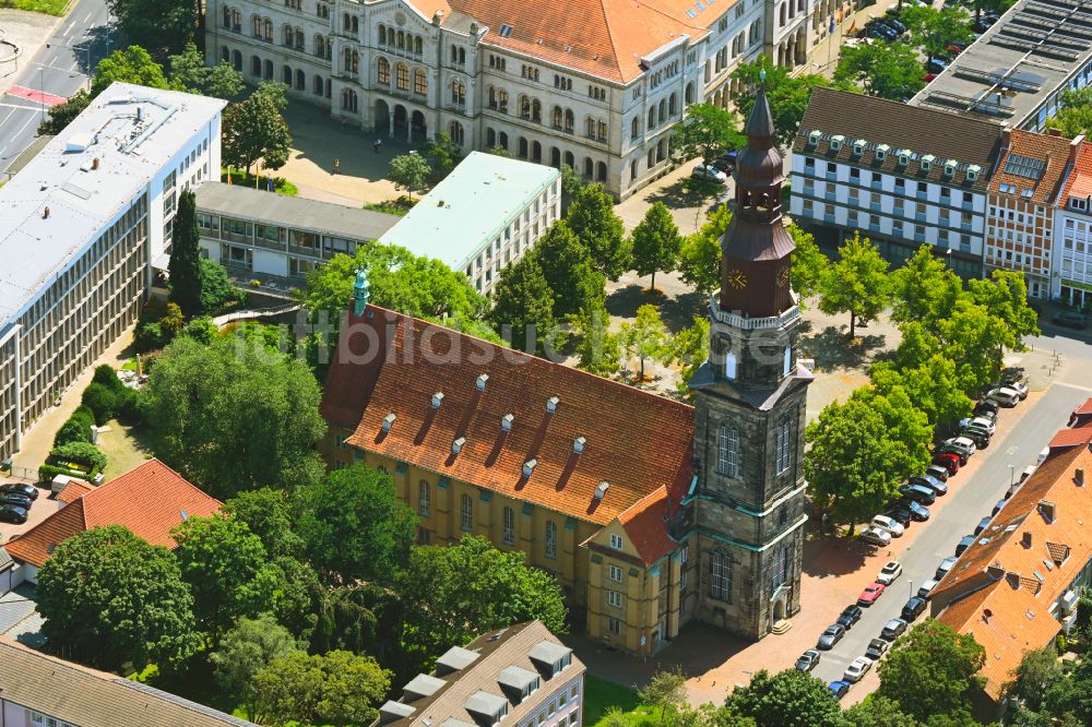 Luftaufnahme Hannover - Kirchengebäude St. Johannis in Hannover im Bundesland Niedersachsen, Deutschland