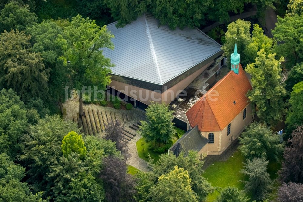 Haltern am See aus der Vogelperspektive: Kirchengebäude der Kapelle in Haltern am See im Bundesland Nordrhein-Westfalen