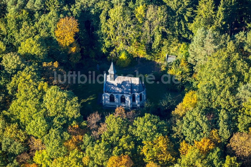 Luftbild Netphen - Kirchengebäude der Kapelle in Netphen im Bundesland Nordrhein-Westfalen