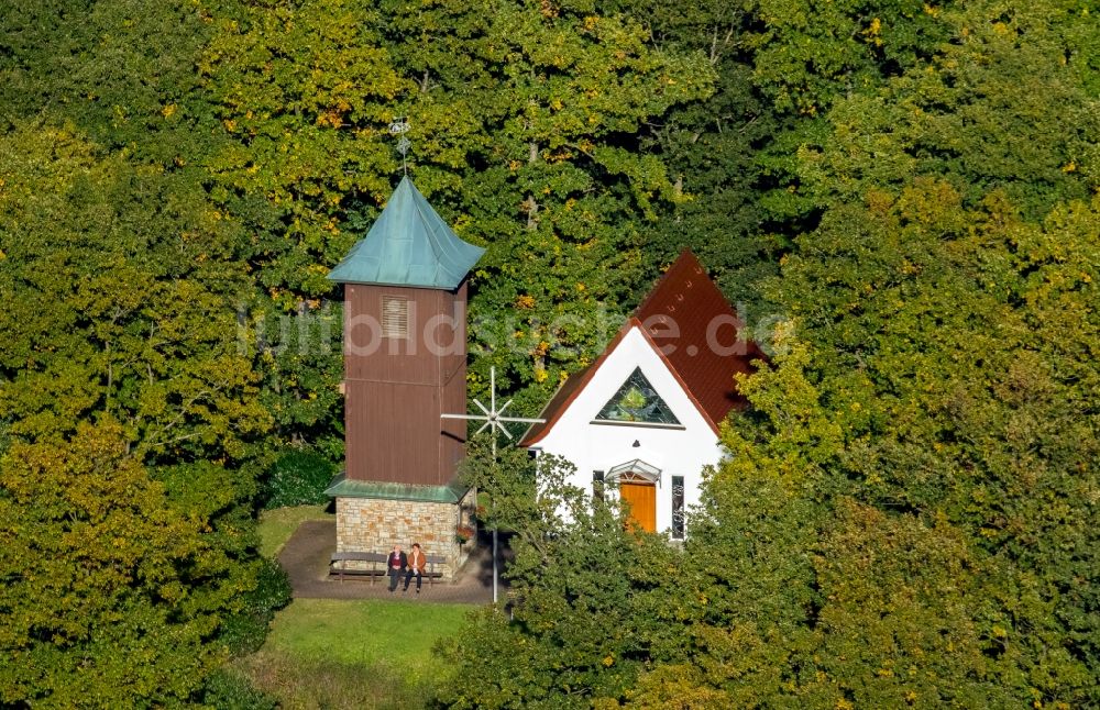 Luftbild Netphen - Kirchengebäude der Kapelle in Netphen im Bundesland Nordrhein-Westfalen