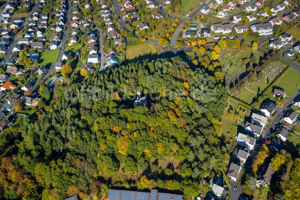 Luftbild Netphen - Kirchengebäude der Kapelle in Netphen im Bundesland Nordrhein-Westfalen