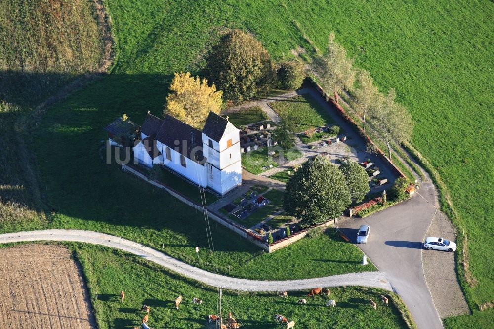 Luftbild Rheinfelden (Baden) - Kirchengebäude der Kapelle in Rheinfelden (Baden) im Bundesland Baden-Württemberg