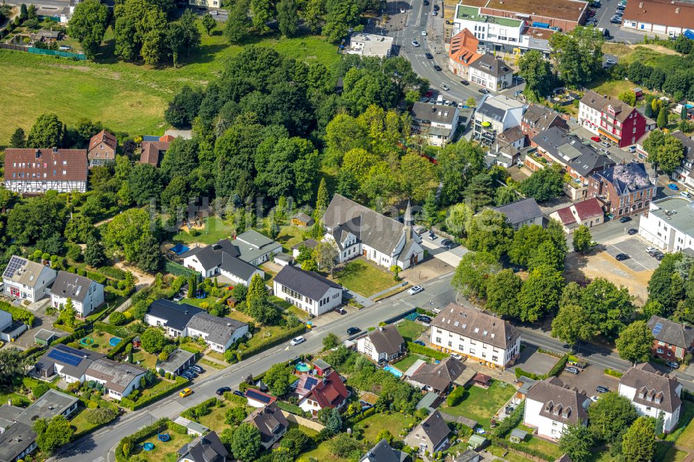 Luftbild Dortmund - Kirchengebäude der Kath. Kirche St. Petrus Canisius in Dortmund im Bundesland Nordrhein-Westfalen, Deutschland