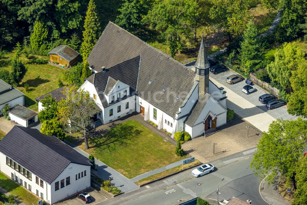 Luftaufnahme Dortmund - Kirchengebäude der Kath. Kirche St. Petrus Canisius in Dortmund im Bundesland Nordrhein-Westfalen, Deutschland