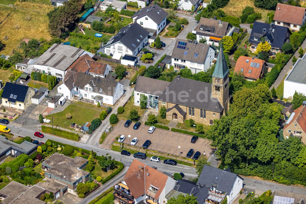 Luftbild Dortmund - Kirchengebäude der Ev. Kirchengemeinde Syburg-Auf dem Höchsten in Dortmund im Bundesland Nordrhein-Westfalen, Deutschland