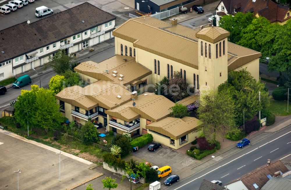 Gevelsberg aus der Vogelperspektive: Kirchengebäude der Liebfrauenkirche in Gevelsberg im Bundesland Nordrhein-Westfalen