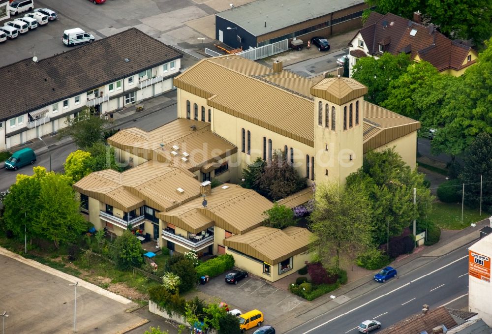 Luftbild Gevelsberg - Kirchengebäude der Liebfrauenkirche in Gevelsberg im Bundesland Nordrhein-Westfalen