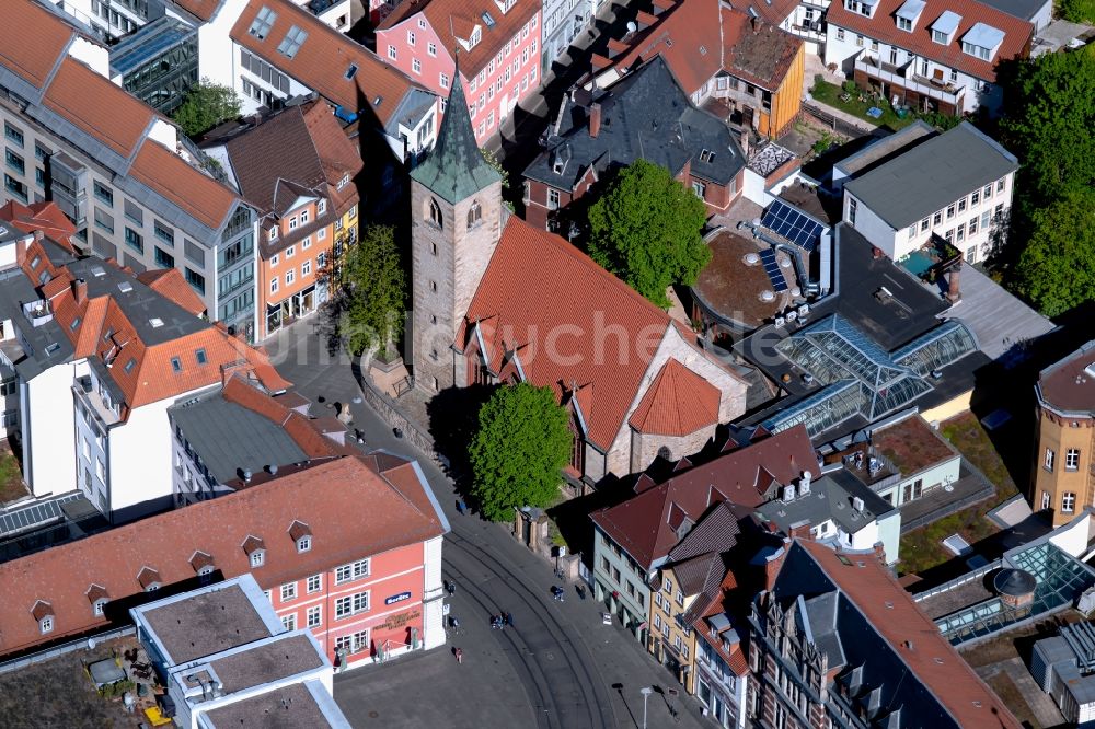 Luftbild Erfurt - Kirchengebäude St. Lorenz an der Pilse in Erfurt im Bundesland Thüringen, Deutschland