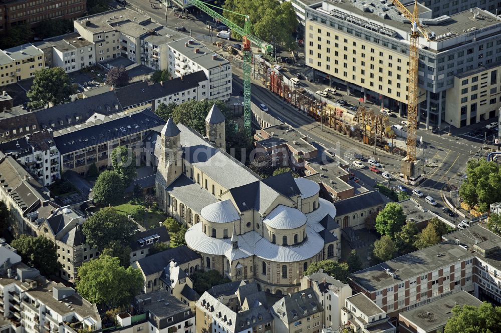 Köln aus der Vogelperspektive: Kirchengebäude St. Maria in Köln im Bundesland Nordrhein-Westfalen, Deutschland