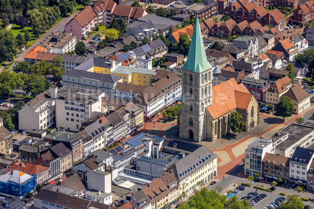 Hamm aus der Vogelperspektive: Kirchengebäude Pauluskirche in Hamm im Bundesland Nordrhein-Westfalen, Deutschland