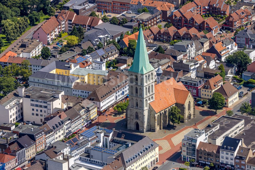 Luftbild Hamm - Kirchengebäude Pauluskirche in Hamm im Bundesland Nordrhein-Westfalen, Deutschland