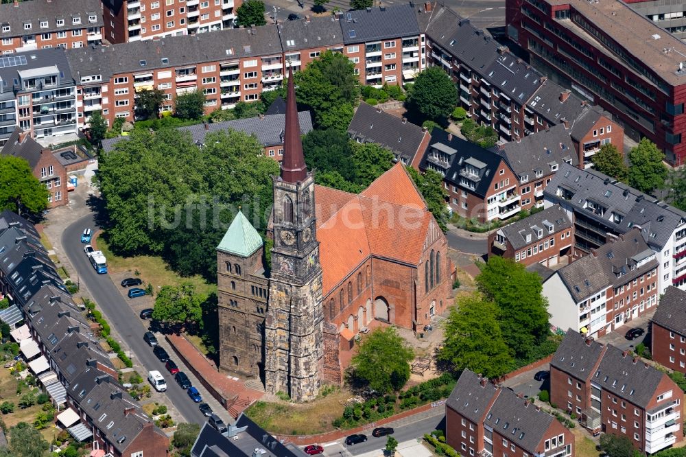 Bremen aus der Vogelperspektive: Kirchengebäude der Stephanikirche in Bremen, Deutschland