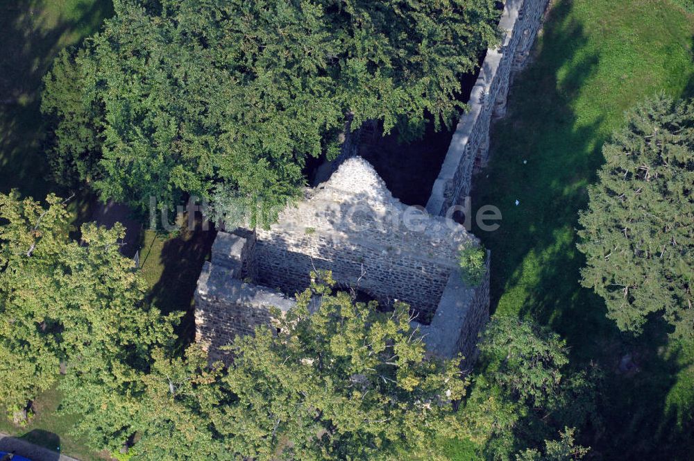 Luftaufnahme Loburg - Kirchenruine Unser Lieben Frauen in Loburg