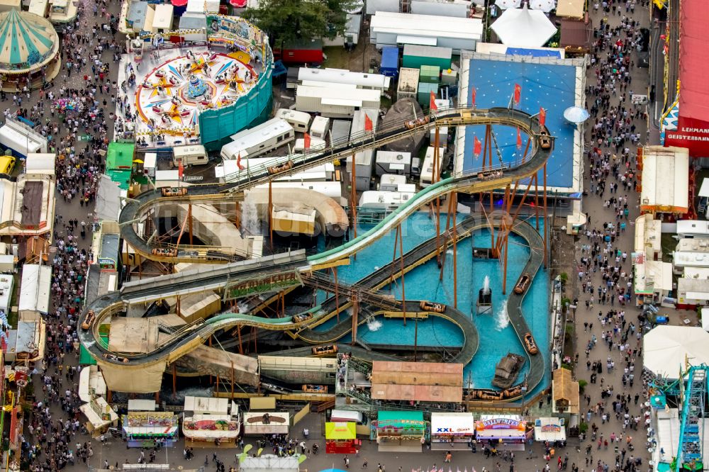 Luftbild Herne - Kirmes - und Rummel- Veranstaltungsgelände beim Volksfest Cranger Kirmes in Herne im Bundesland Nordrhein-Westfalen