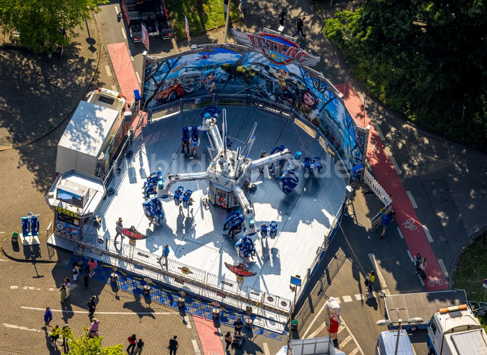 Luftbild Witten - Kirmes - und Rummel- Veranstaltungsgelände beim Volksfest in Witten im Bundesland Nordrhein-Westfalen, Deutschland