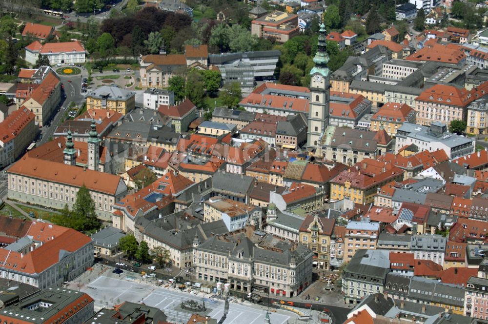 Klagenfurt aus der Vogelperspektive: Klagenfurt Stadtzentrum