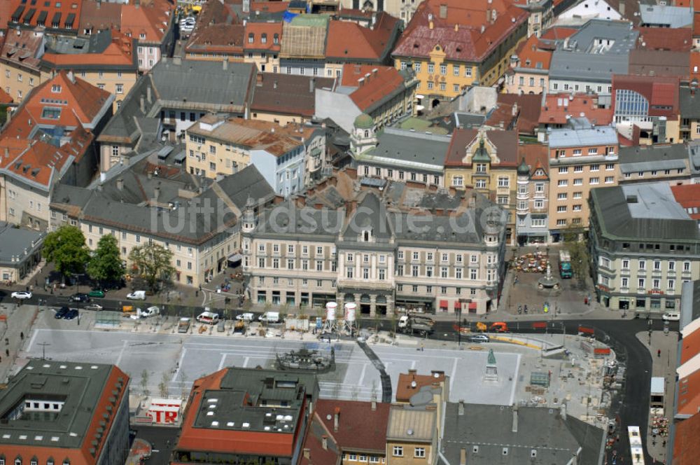 Klagenfurt aus der Vogelperspektive: Klagenfurt Stadtzentrum