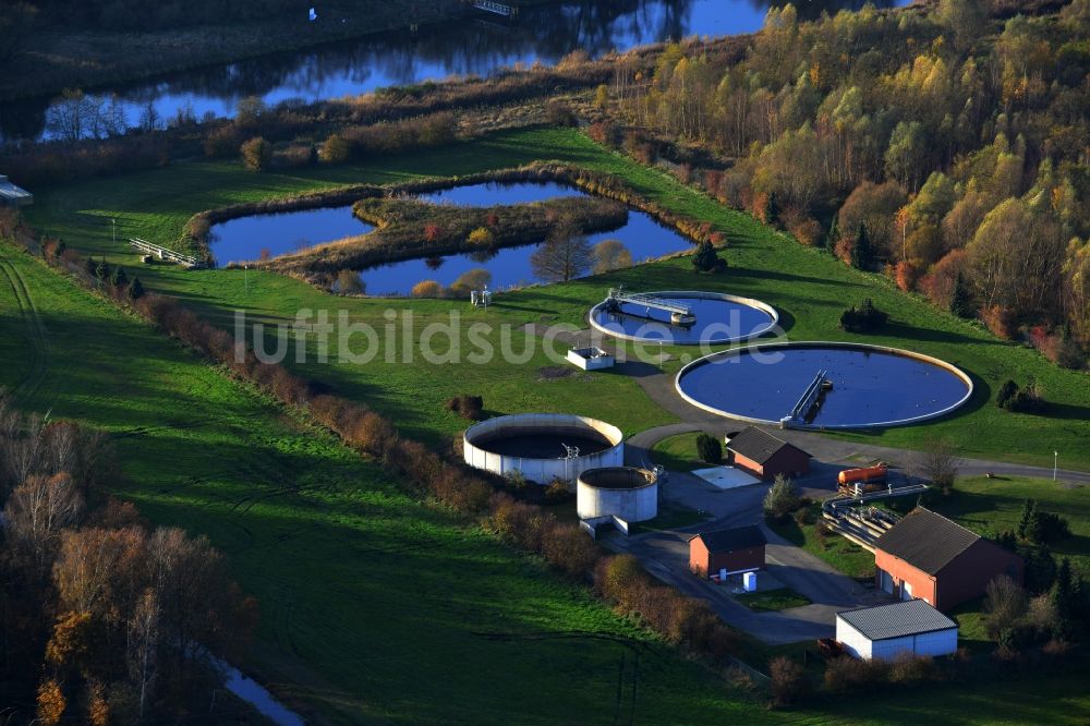 Luftbild Liebenwalde - Kleine Kläranlage in Liebenwalde im Bundesland Brandenburg