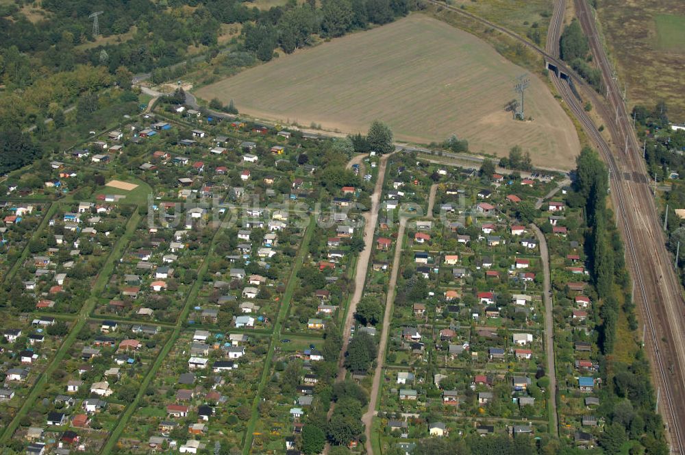 Berlin aus der Vogelperspektive: Kleingarten-Siedlung Karow-Nord in Berlin