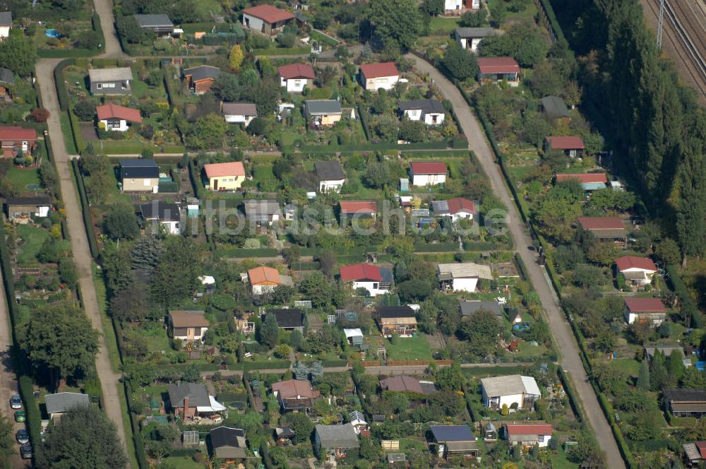 Luftaufnahme Berlin - Kleingarten-Siedlung Karow-Nord in Berlin