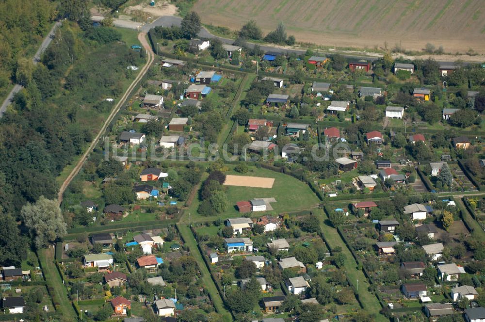 Berlin von oben - Kleingarten-Siedlung Karow-Nord in Berlin