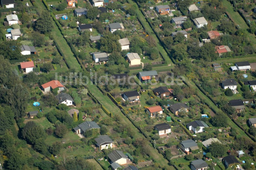 Luftbild Berlin - Kleingarten-Siedlung Karow-Nord in Berlin