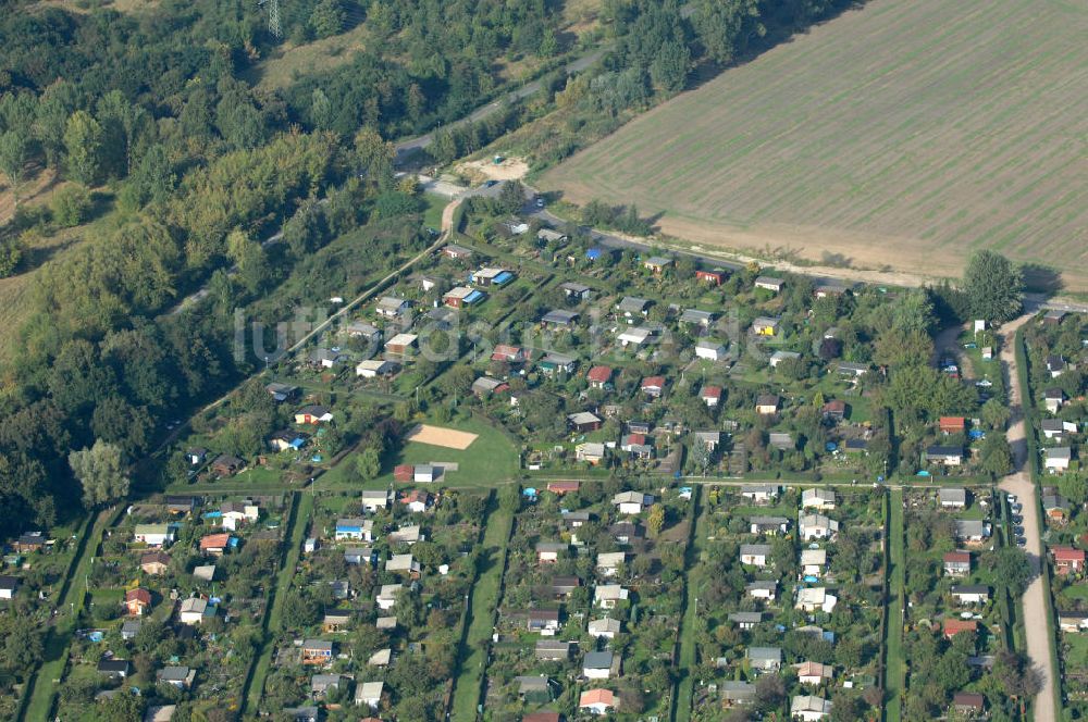 Luftaufnahme Berlin - Kleingarten-Siedlungen in Karow-Nord