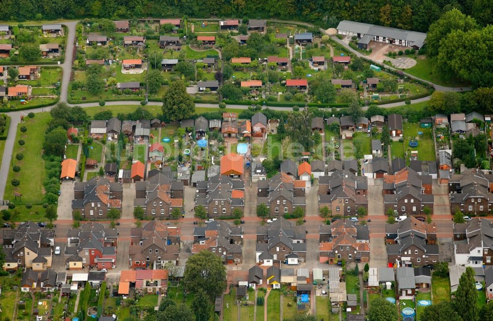 Luftaufnahme Essen - Kleingartenanlage Emil-Emscher in Essen im Bundesland Nordrhein-Westfalen