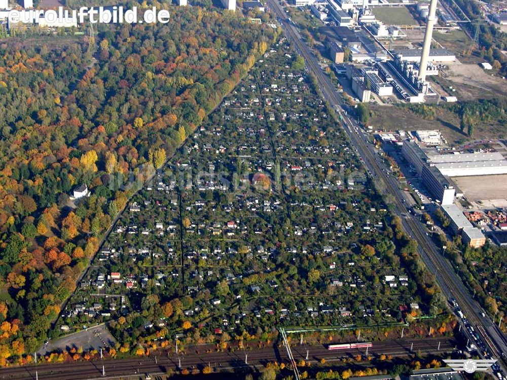 Luftaufnahme Berlin- Lichtenberg - Kleingartenanlage Lichtenberg