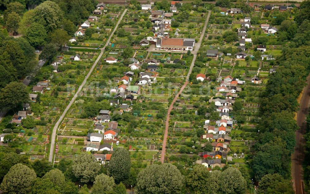 Luftbild Gladbeck - Kleingartenanlage Nordpark in Gladbeck im Bundesland Nordrhein-Westfalen