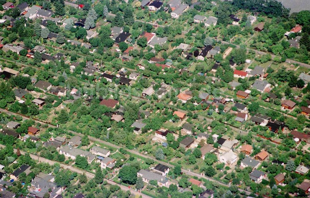 Luftbild Berlin-Spandau - Kleingartenanlage am Spandauer Damm