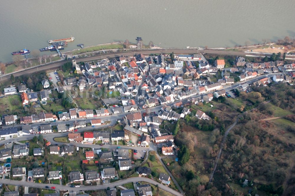 Luftbild Trechtingshausen - Kleinstadt Trechtingshausen im Bundesland Rheinland-Pfalz