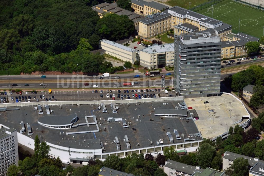 Warschau von oben - Klif Shopping Center in der Innenstadt von Warschau in Polen