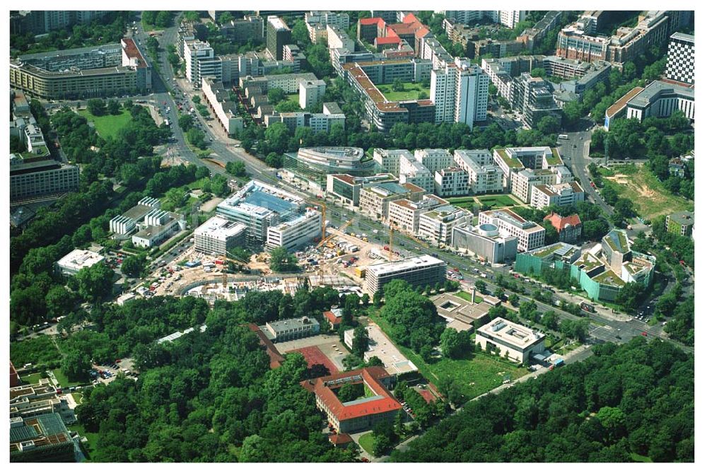 Berlin-Tiergarten aus der Vogelperspektive: Klingelhöfer / Köbis Dreieck