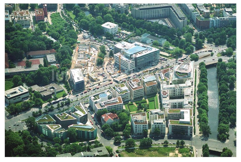 Berlin-Tiergarten von oben - Klingelhöfer / Köbis Dreieck