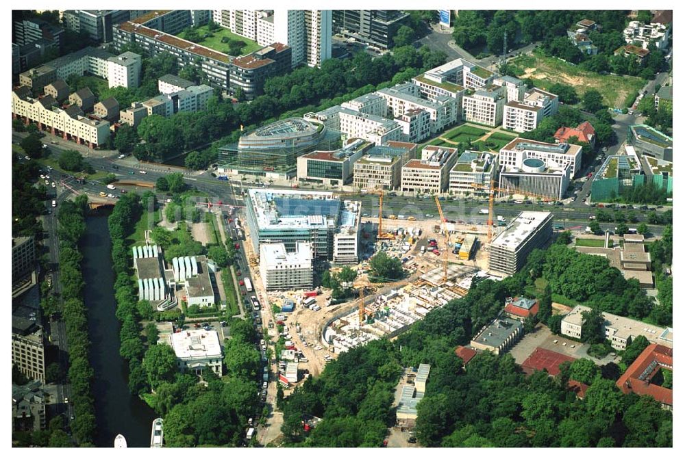 Berlin-Tiergarten von oben - Klingelhöfer / Köbis Dreieck