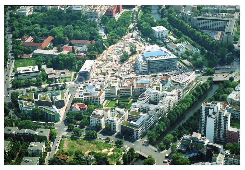 Berlin-Tiergarten aus der Vogelperspektive: Klingelhöfer / Köbis Dreieck