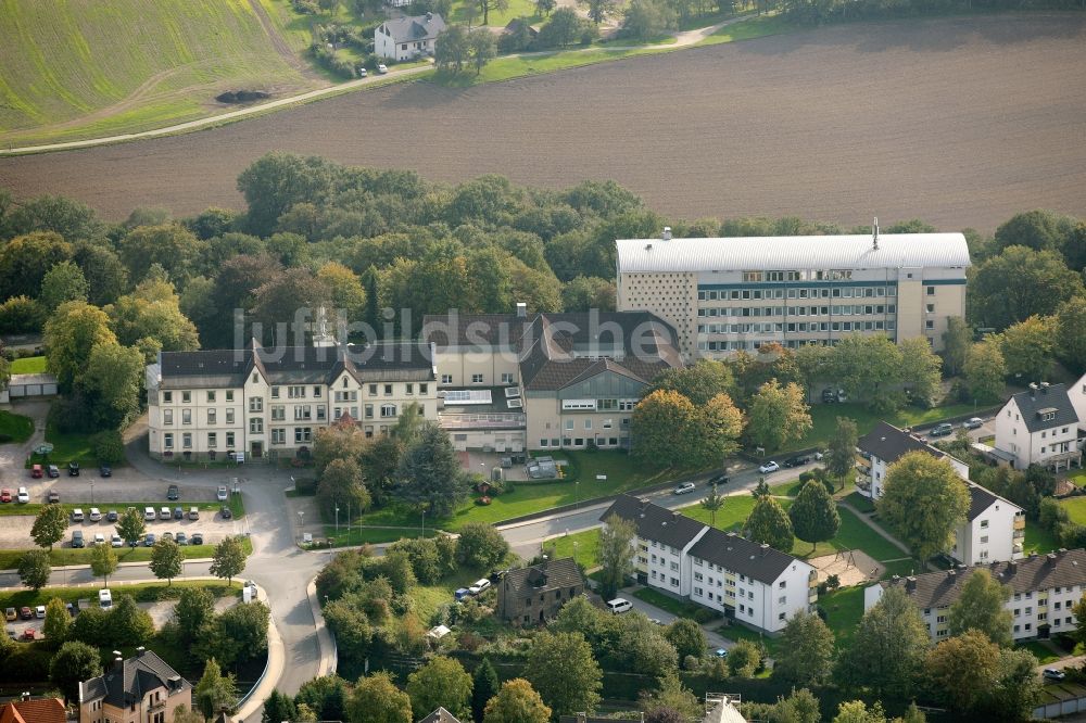 Hattingen von oben - Klinik Blankenstein in Hattingen im Bundesland Nordrhein-Westfalen