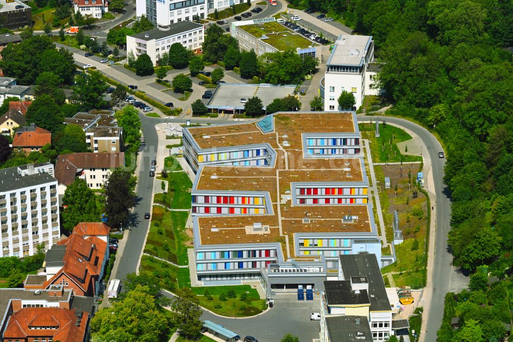 Bielefeld von oben - Klinik- Gebäudekomplex in Bielefeld im Bundesland Nordrhein-Westfalen, Deutschland