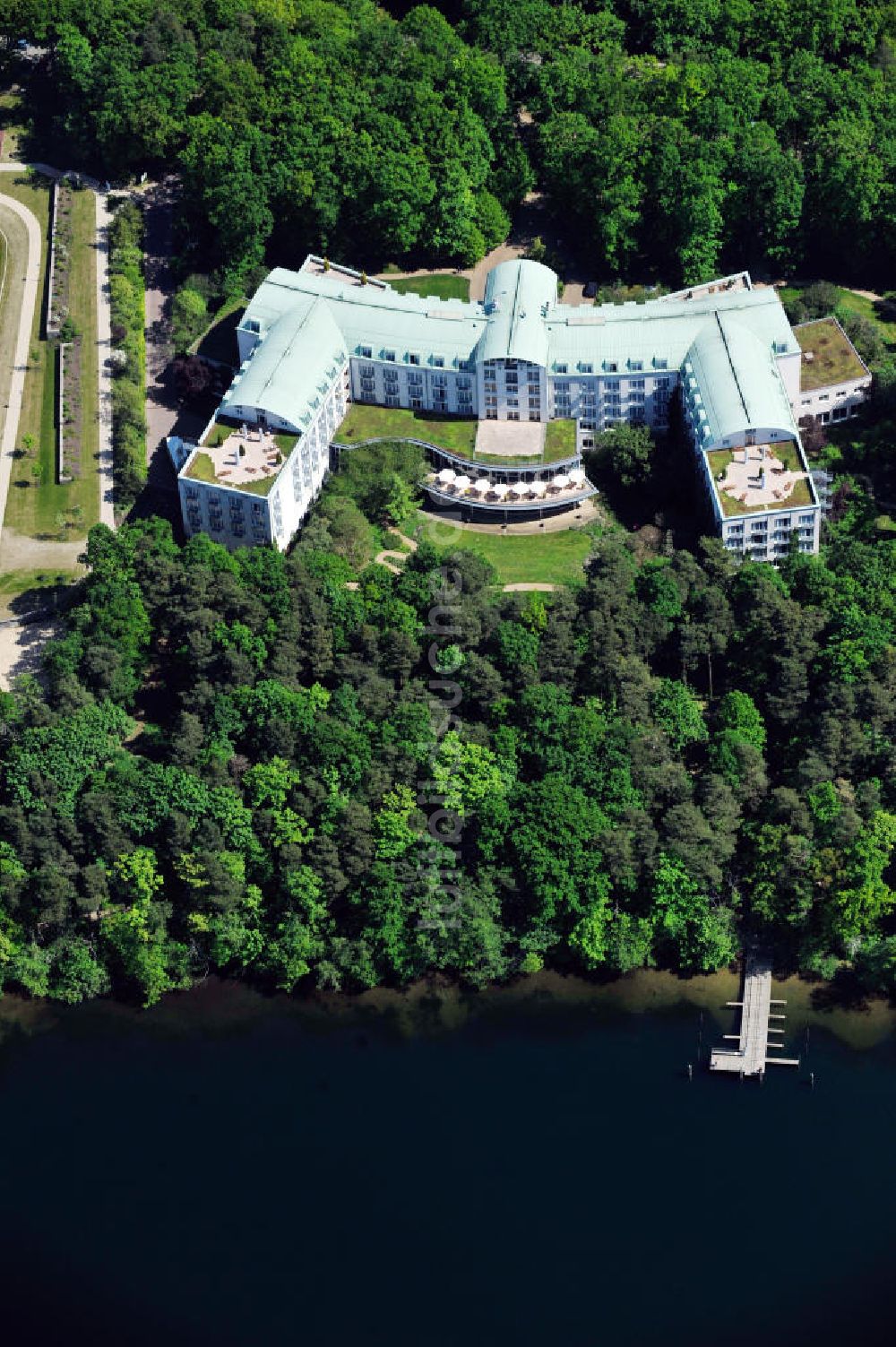 Rüdersdorf aus der Vogelperspektive: Klinik am See in Rüdersdorf b. Berlin