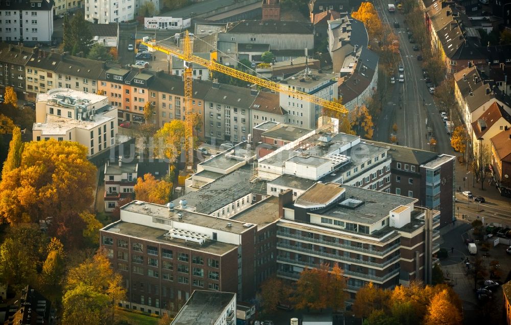 Luftaufnahme Witten - Klinikgebeäude des Krankenhauses Marienhospital in Witten im Bundesland Nordrhein-Westfalen