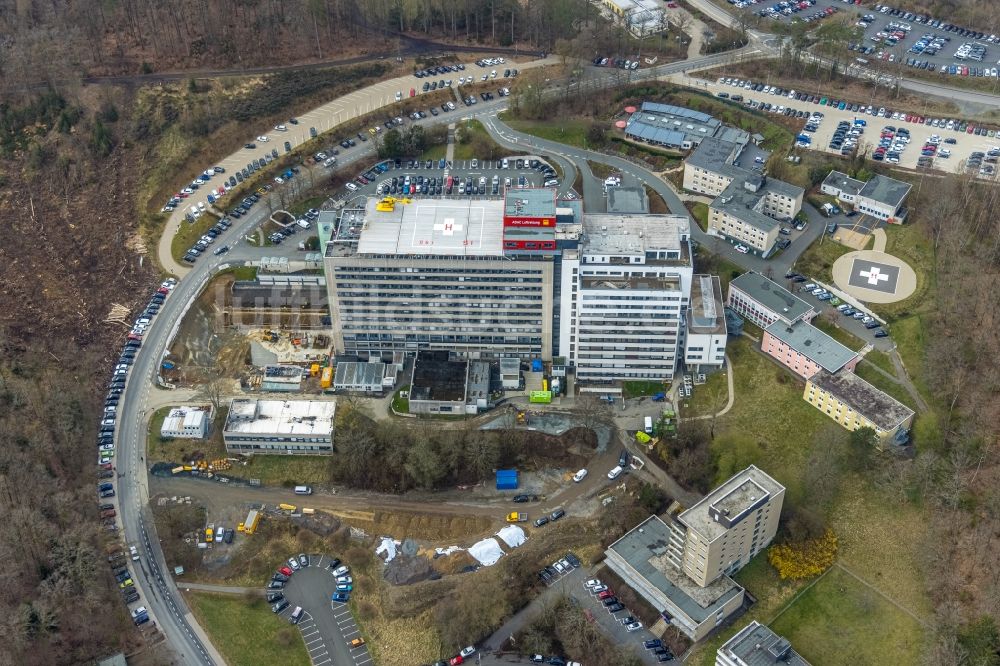 Luftbild Siegen Klinikgel Nde Des Krankenhauses Diakonie Klinikum Jung Stilling In Siegen Im