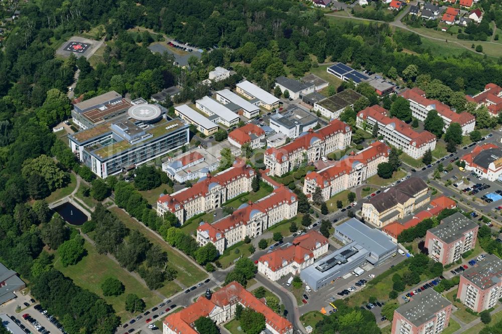 Luftaufnahme Leipzig  Klinikgelände des Krankenhauses Klinikum St