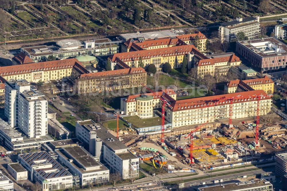 Luftbild Freiburg im Breisgau  Klinikgelände des Krankenhauses