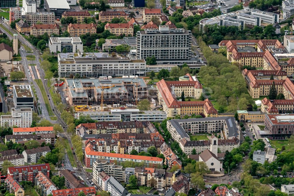 Freiburg im Breisgau von oben  Klinikgelände des Krankenhauses